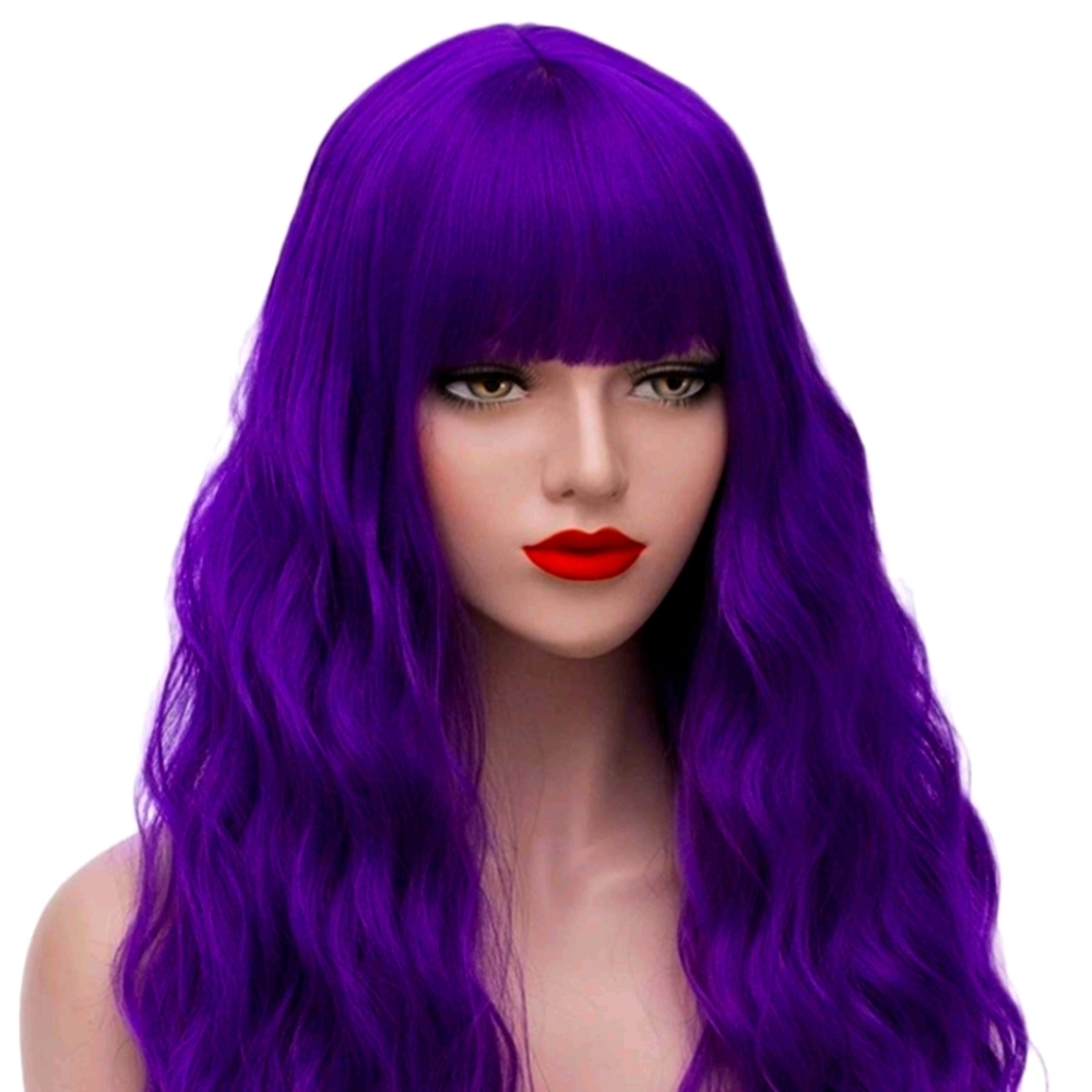 Purple 24" Synthetic wig